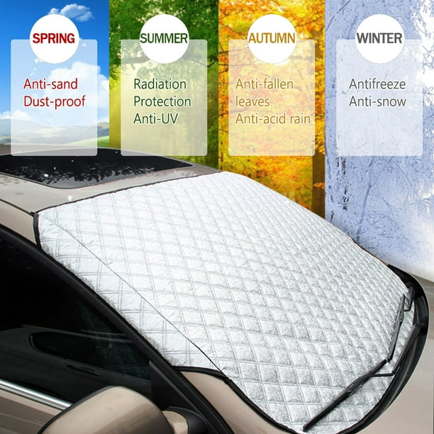 Car Windshield Cover Sun Shade Protector Winter Snow Ice Rain Dust Frost Guard~ 